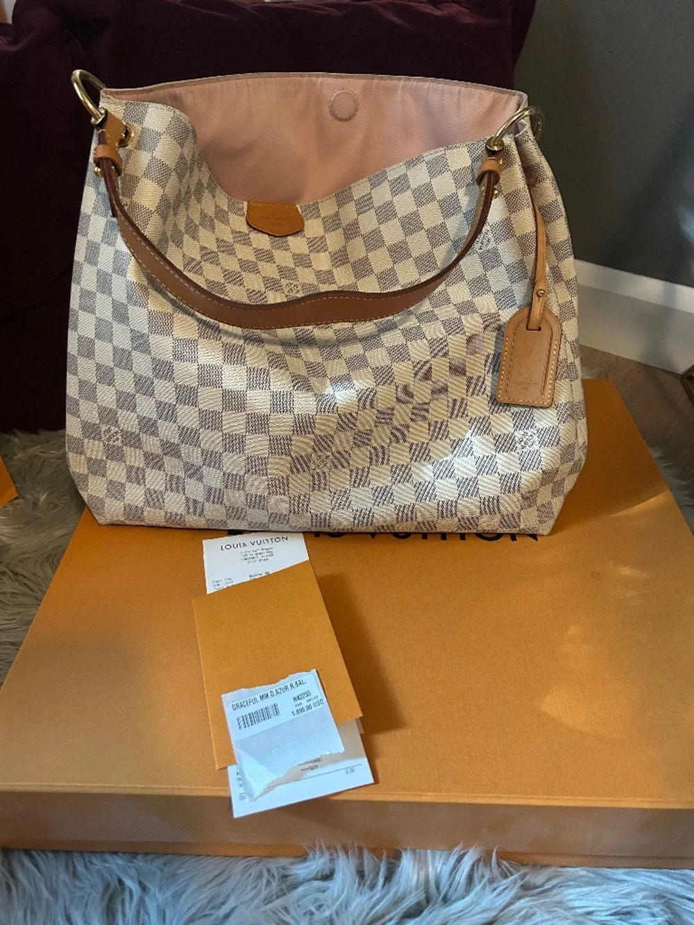 Louis Vuitton Graceful MM Damien Azur